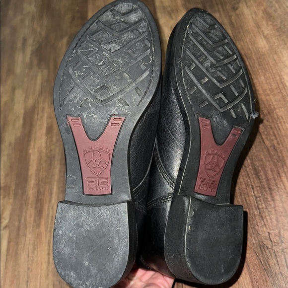 Ariat A2 Competitor Women's Size 8.5 Black Leather Western Roper Boots - Picture 5 of 8